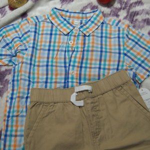 Wonder nation shirt and short set